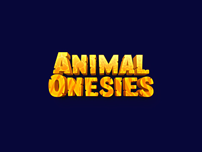 Animal Onesies - Game Logo cartoon game logo