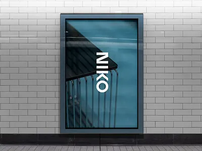 Niko advert art directon billlboard branding design furniture graphic design homeware interior design logo motion poster street poster typography visual identity