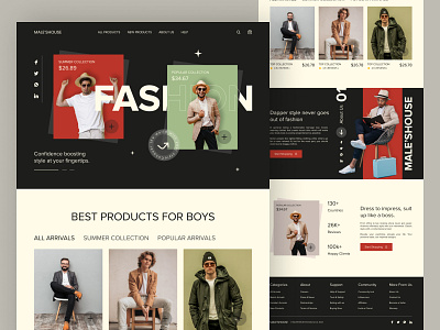 Fashion Website Design Figma adobe xd adobe xd design design design uiux designer fashion website figma design homepage designer landing page design landing pages man fashion website man website oripio oripio studio ui uiux ux design ux designer web designer website design