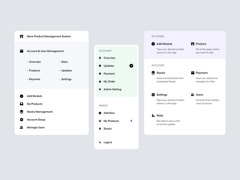 Browse thousands of Menu UI images for design inspiration | Dribbble