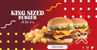 Fast Food Ads Sample advertisment branding design graphic design poster