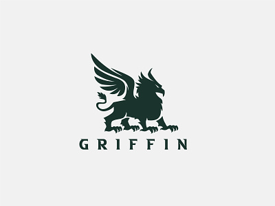 Griffin Logo creature eagle fantsy graphic design griffin griffin logo griffins griffon logo gryfon gryphon guardian heraldic history luxury modern heraldy mythical powerpoint professional security top griffin