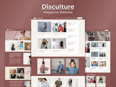 Disculture | Magazine Website disculture landing page magazine magazine website minimal design online magazine squarespace squarespace website template ui uiux website website for magazine