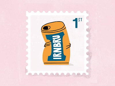 Stamps from Edinburgh. 3/7 Irn Bru. 2d 2d animation adobe animation branding design frame by frame animation illustration illustration art illustrator irn bru logo motion graphics openforwork openforworkanimation photoshop scotland scottish toon boom toon boom harmony