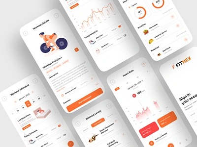 Fitness App app crossfit excercise fitness fitness app gym gym app health health startup healthcare mobile app mobile fitness app sport app trainer training ui ui design workout workout app yoga