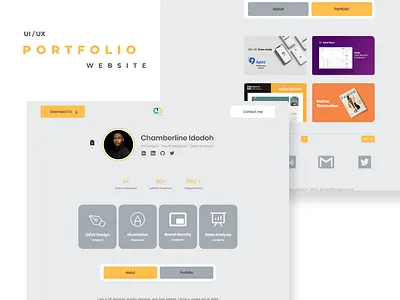 Portofolio Website graphic design portfolio ui ui design ux design website design