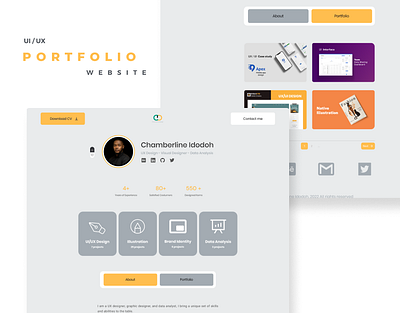 Portofolio Website graphic design portfolio ui ui design ux design website design