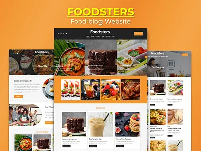 Foodsters | Food Blog Website articles website blog website blogs food food article website food blog food website foodsters restaurant website squarespace squarespace website template uiux website website template