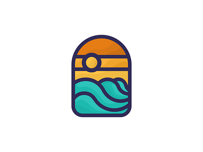 Classics Beach branding colorlogo design graphic design illustration logo logos ui ux vector