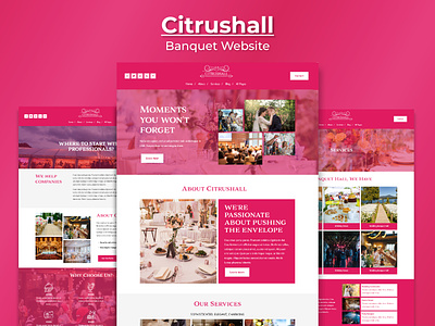 Citrushall | Banquet Website banquet banquet website citrushall hotel website marriage hotel website online marriage hall squarespace squarespace website template uiux website website for banquet website templates