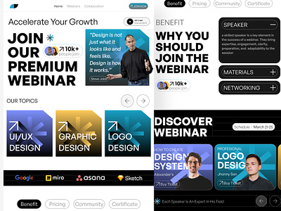 VIRTUAL WEBINAR - WEBSITE app branding clean design exploration graphicdesign illustration industry landingpage simple ui uidesign uiuxdesign uxdesign virtualwebinar webdesign webinar website workshop