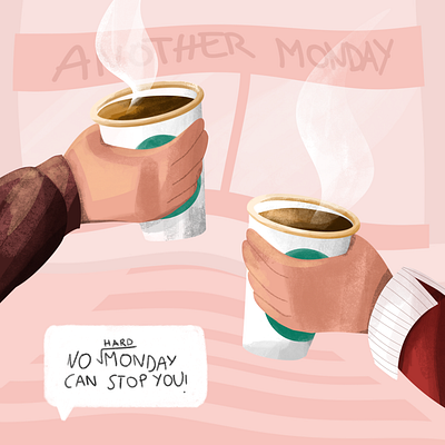 Another Monday ☕ coffee illustration monday