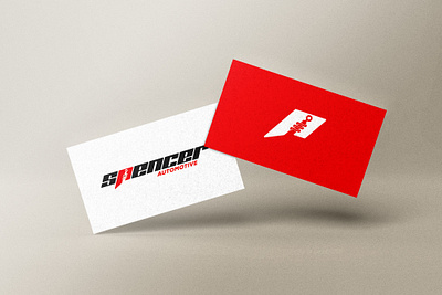 Spencer Automotive brand branding clean design elegant graphic design illustration logo simple ui