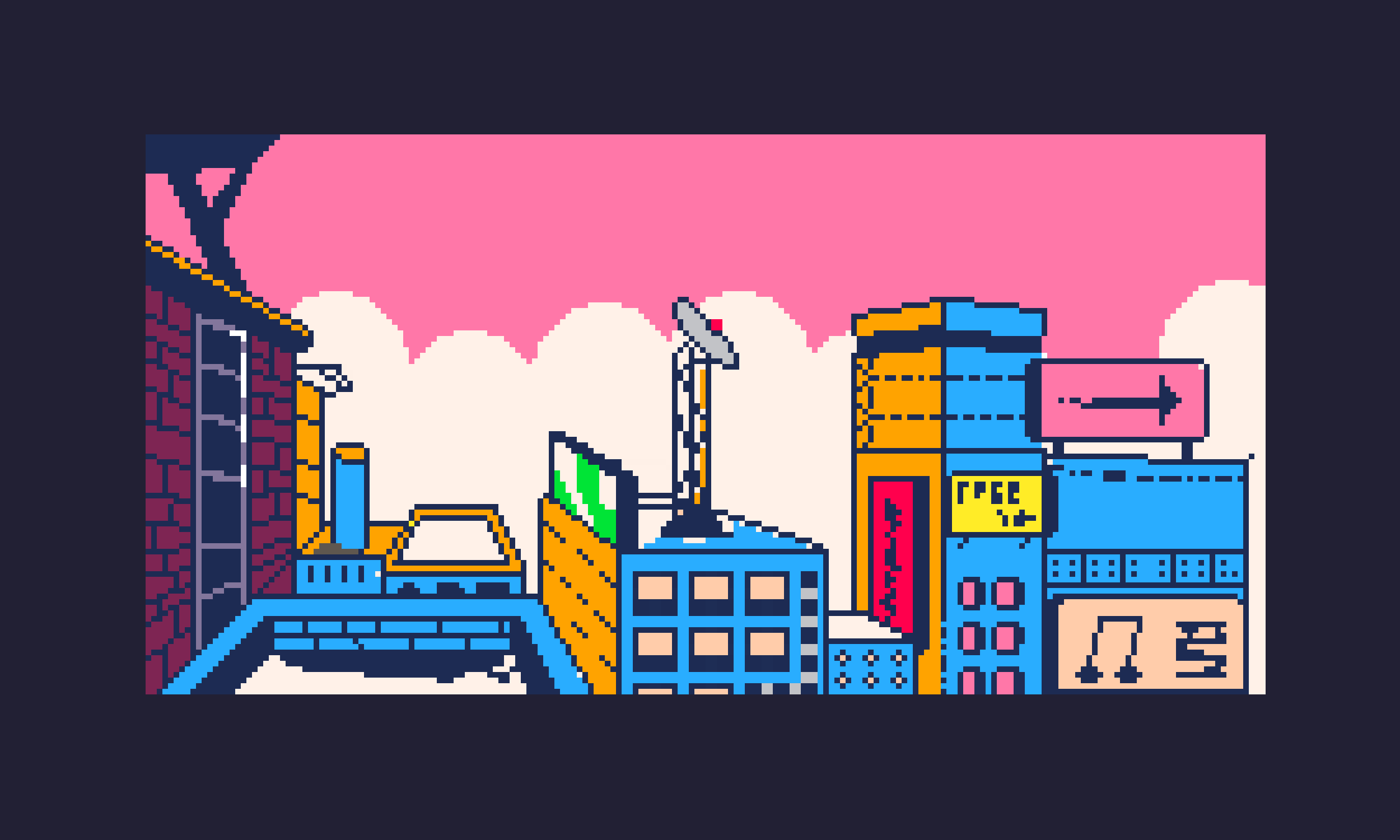 City 16 bit 8 bit