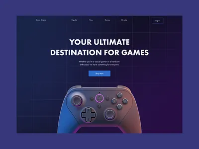 Game Empire : Website Hero Section 3d buy game buy games game empire gaming company gaming site gaming web gaming website joystick joystick website pc playstation selling games web tech site tech website ui design ui ux design web web design xbox
