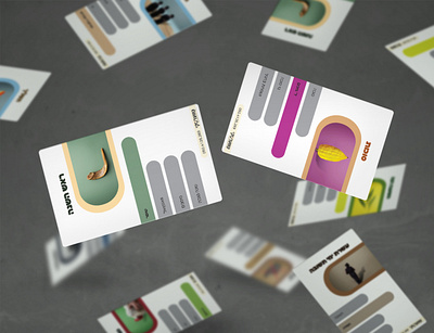 רביעיות cards graphic design כרטיסים