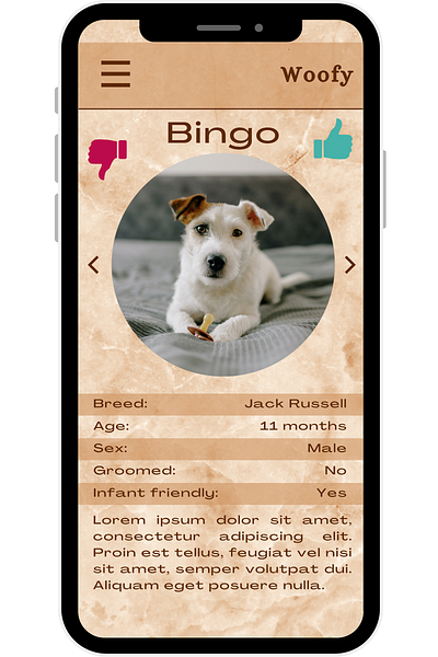 User profile design (Dog adoption app) #dailyui Challenge #006 app dailyui design ui