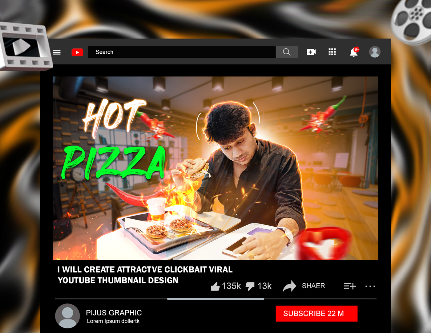 Youtube Thumbnail Design amazing artwork branding contentcreation creativity design digitalart digitaldesign graphics illustration marketing photomanipulation socialmedia socialmediamarketing thumbnail thumbnail design videomarketing youtube youtubethumbnail