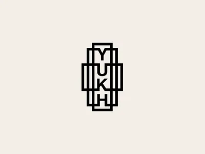 Stained glass window logo black branding design geometric glass graphic design illustration lettering line logo logofolio logos logotype mark modern portfolio square symbol vector window
