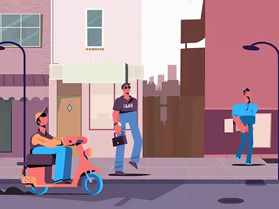 Tadbirgaran Brokerage - Worry about theft aftereffects animate animation character concern cyclist fear illustration money motion motion graphics motiondesign rig roll back rubberhose thief walk walkcycle warning worry