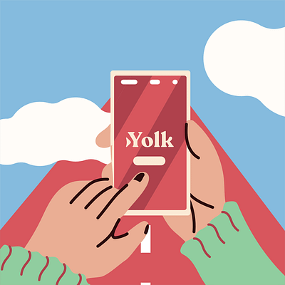 Yolk App Illustrations branding design graphic design illustration logo typography ui vector visual identity