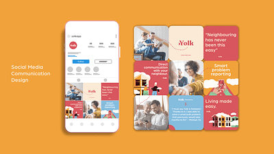 Yolk App Communication branding design graphic design illustration logo social media typography vector visual identity