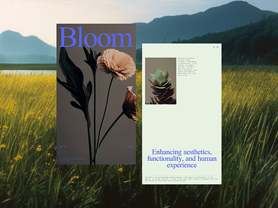 Beauty and Wonder of Flowers art direction cover editorial flowers nature print typography