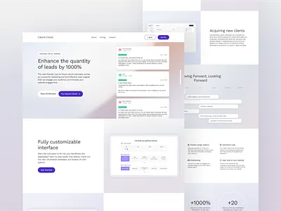 Calorie Cloud - the concept of a website body calculator dieting ealth fitness ivestyle lifestyle minimal nutrition platform sport sustainable living ui user interface web website design wellness