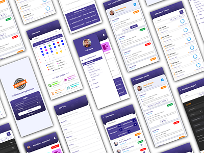 Perfect Attendace Application adobe xd application behance creative design dribbble inspiration portfolio prototype ui