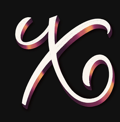 X design hand drawn hand lettering illustration lettering logo script type typography