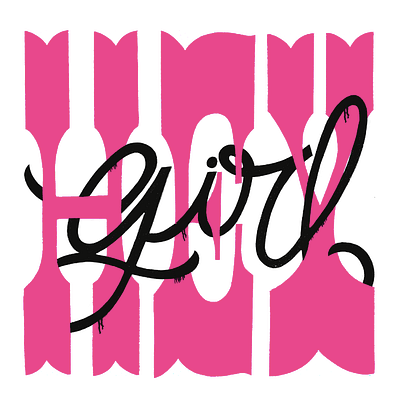 Hey Girl design hand drawn hand lettering illustration lettering logo script type typography