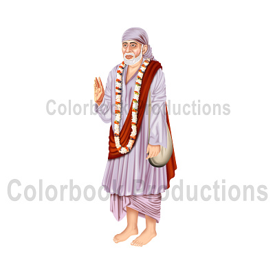Sai Baba Character character design illustrator photo shop