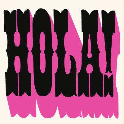 Hola! design hand drawn hand lettering illustration lettering logo script type typography