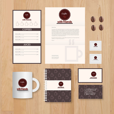 COFFEE SHOP BRANDING branding design graphic design illustration logo typography ui ux vector web design uiux