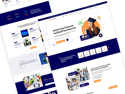 E-Learning website design e learning learning ui uxui web web design website
