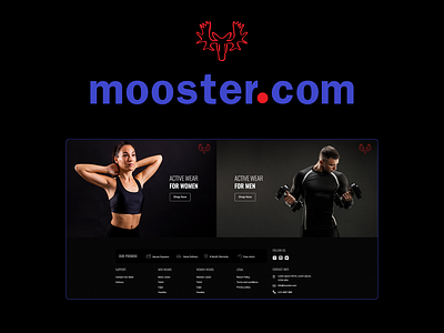 Mooster.com adobe photoshop css design ecommerce html ui