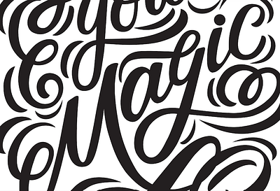 Magic Detail design hand drawn hand lettering illustration lettering logo script type typography