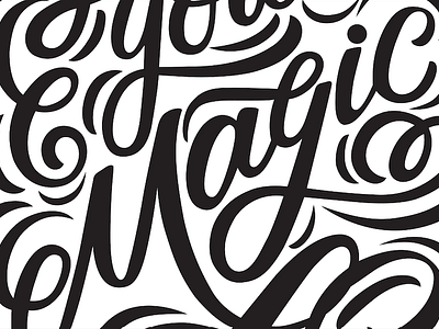 Magic Detail design hand drawn hand lettering illustration lettering logo script type typography