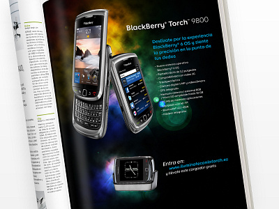 BlackBerry Torch 9800 Ads branding graphic design