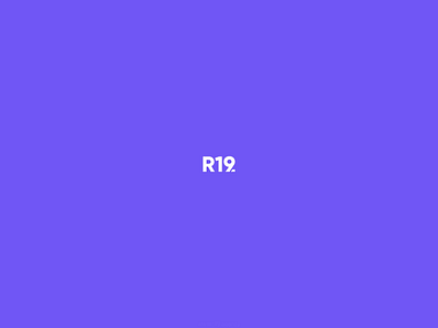 R19 Agency - Motion Design animation branding design flat logo minimal typography website