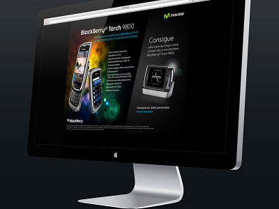 BlackBerry Torch 9800 Microsite editorial design graphic design