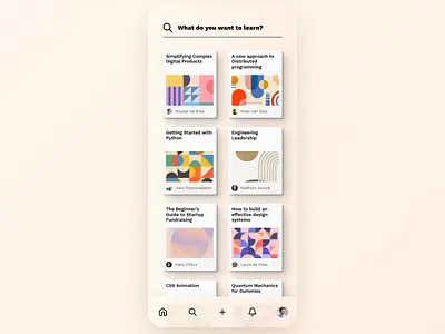 App Explorations app clean iphone minimal ui