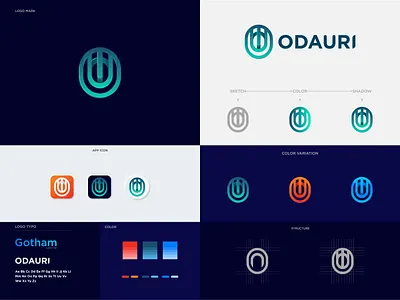 Odauri logo branding brand brand style guide branding corporate branding graphic designer identity identity design letter logo logo logo design logo designer logo mark logodesign mark modern logo o logo symbol u logo vector word mark logo