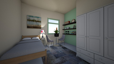 Hotel room virtual simulation design interior design