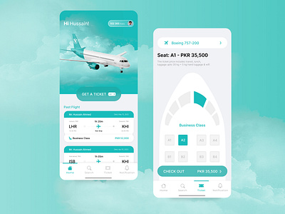 Serene Air Mobile App air ticket airline application booking design designing discover figma motion graphics plane travel trending ui user interface ux