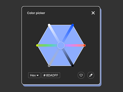 DailyUI #060 - Color Picker color picker dailyui drag hexagon ux