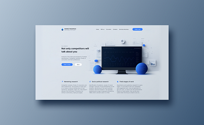 Website design for Marketing Agency advertising agency blue branding business concept design dribbblers ecommerce logo marketing minimal research ui ui design ux uxui web web design website