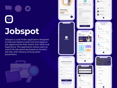 JobSpot application dev job finder jobspot ui user experience user interface ux