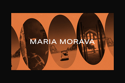 Maria Morava Branding brand brand identity branding branding design orange personal brand simple