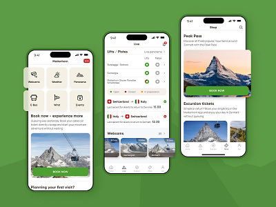 Zermatt - Mobile Application application design mobile uxui